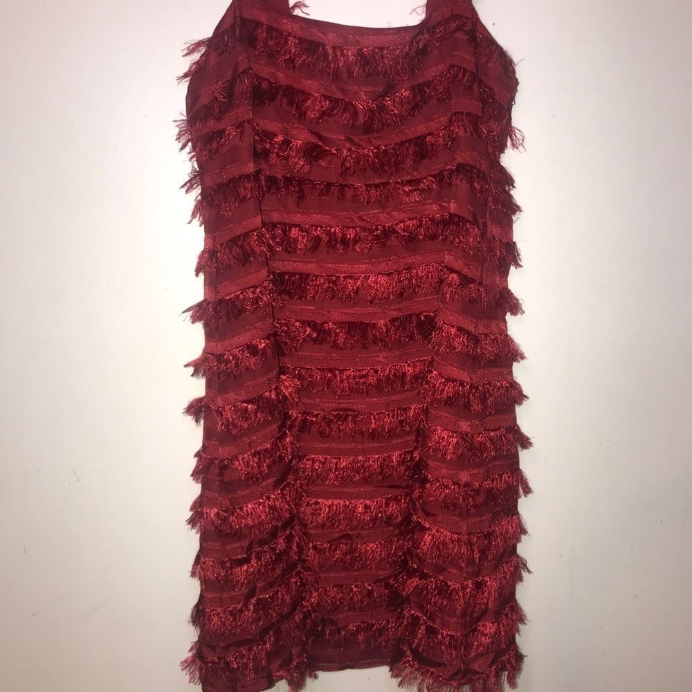 NWT Show me your MuMu aria fringe dress Large - Picture 4 of 13
